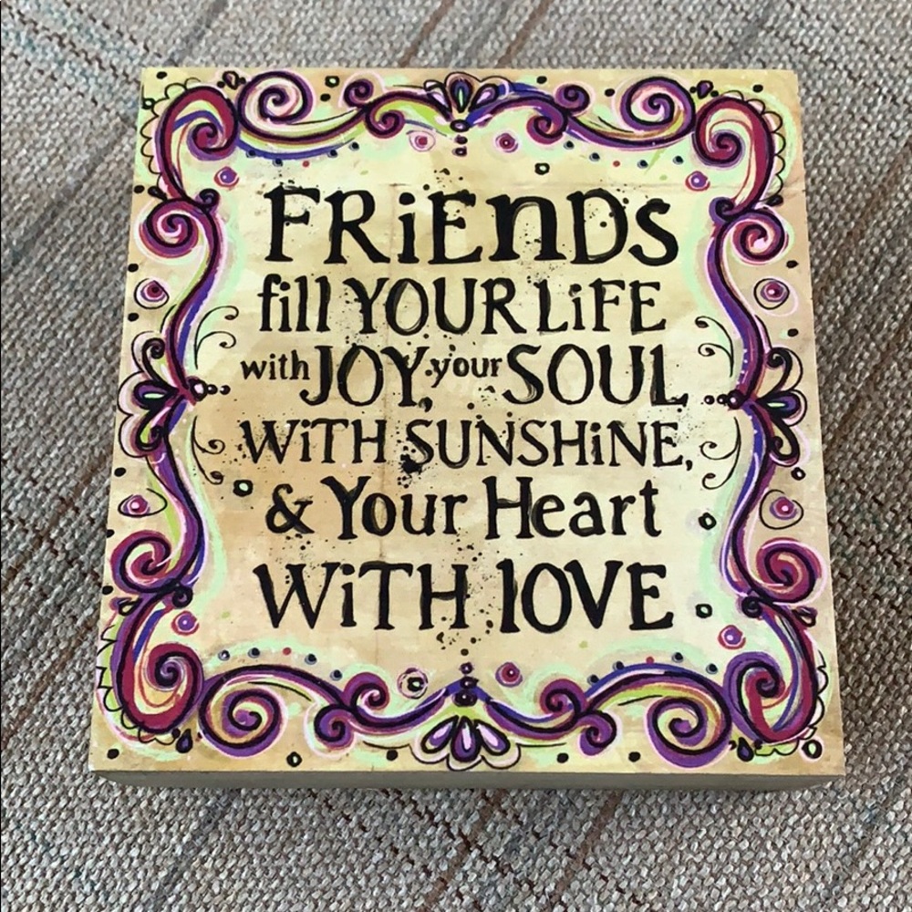Friends sign
